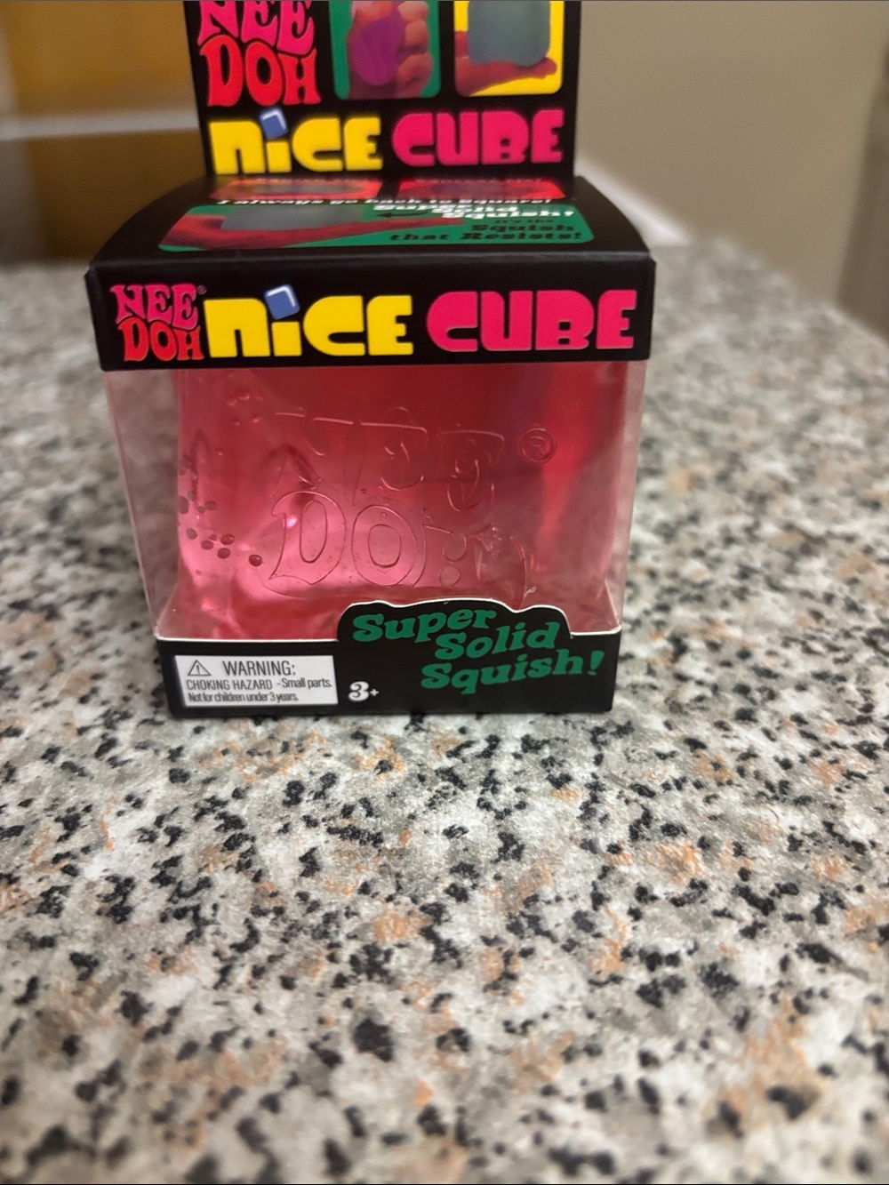 Nice Cube Super Solid Squish - Pink Kids Sensory Toy